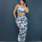 CONJUNTO PANTALON Y BLUSA ESTAMPADOS