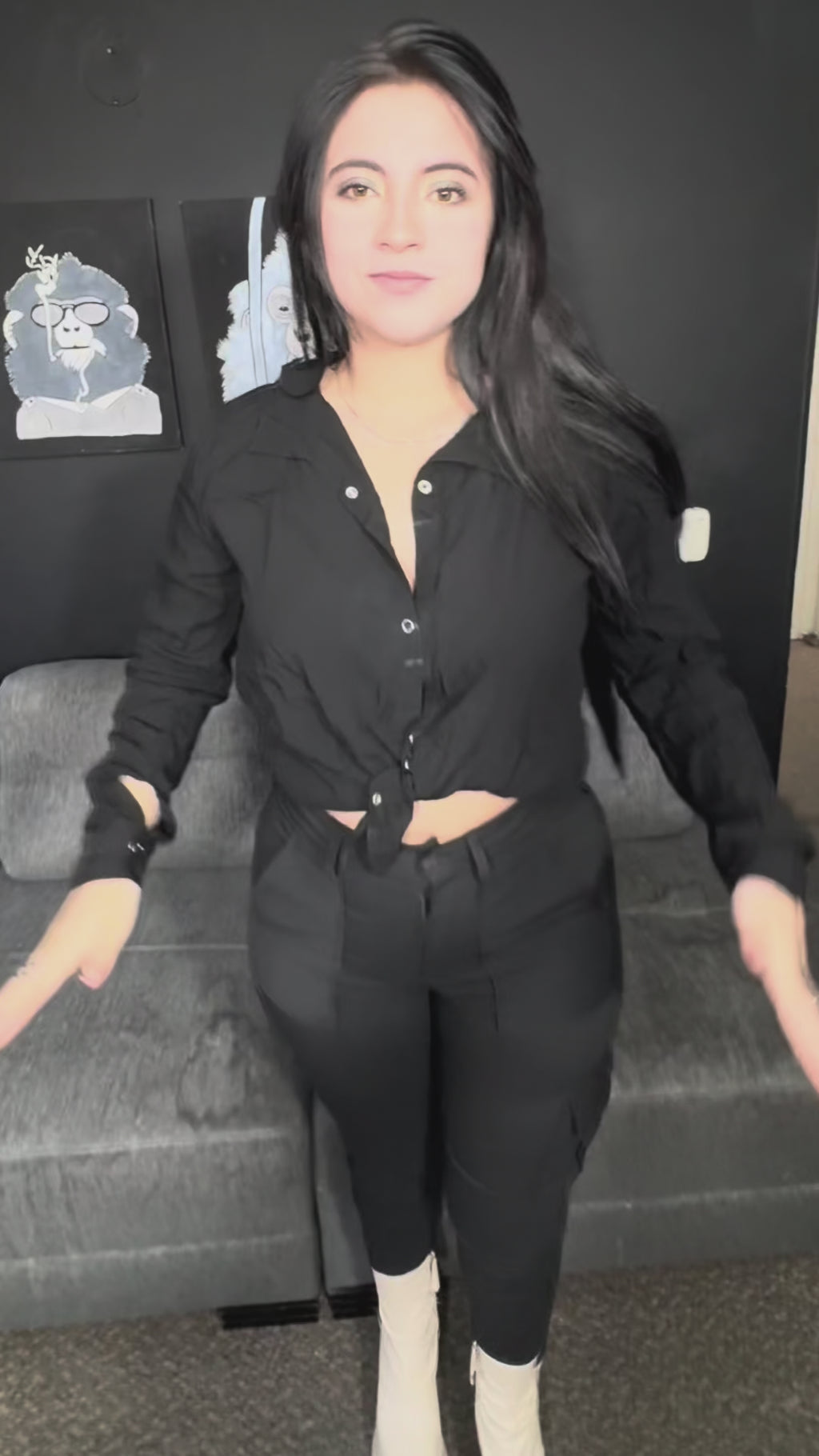 Pantalon al cuerpo con bolsillos