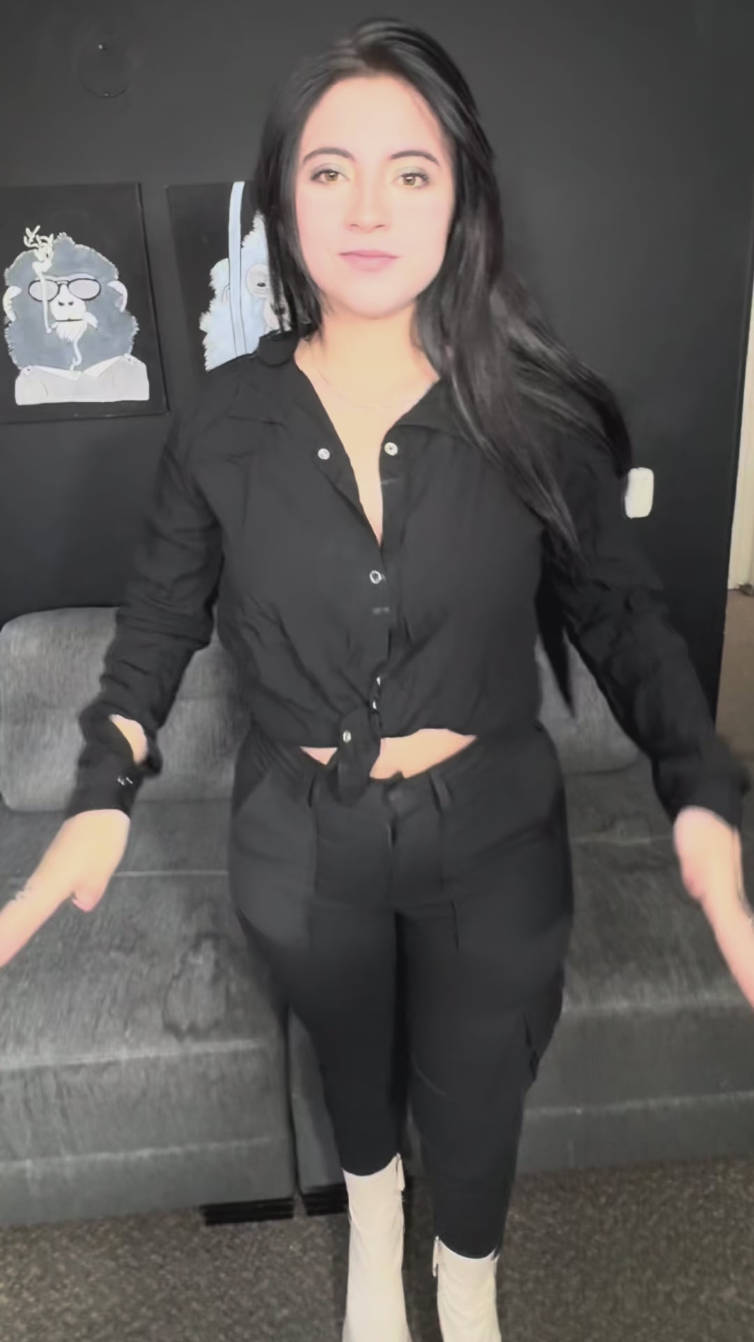 Pantalon al cuerpo con bolsillos