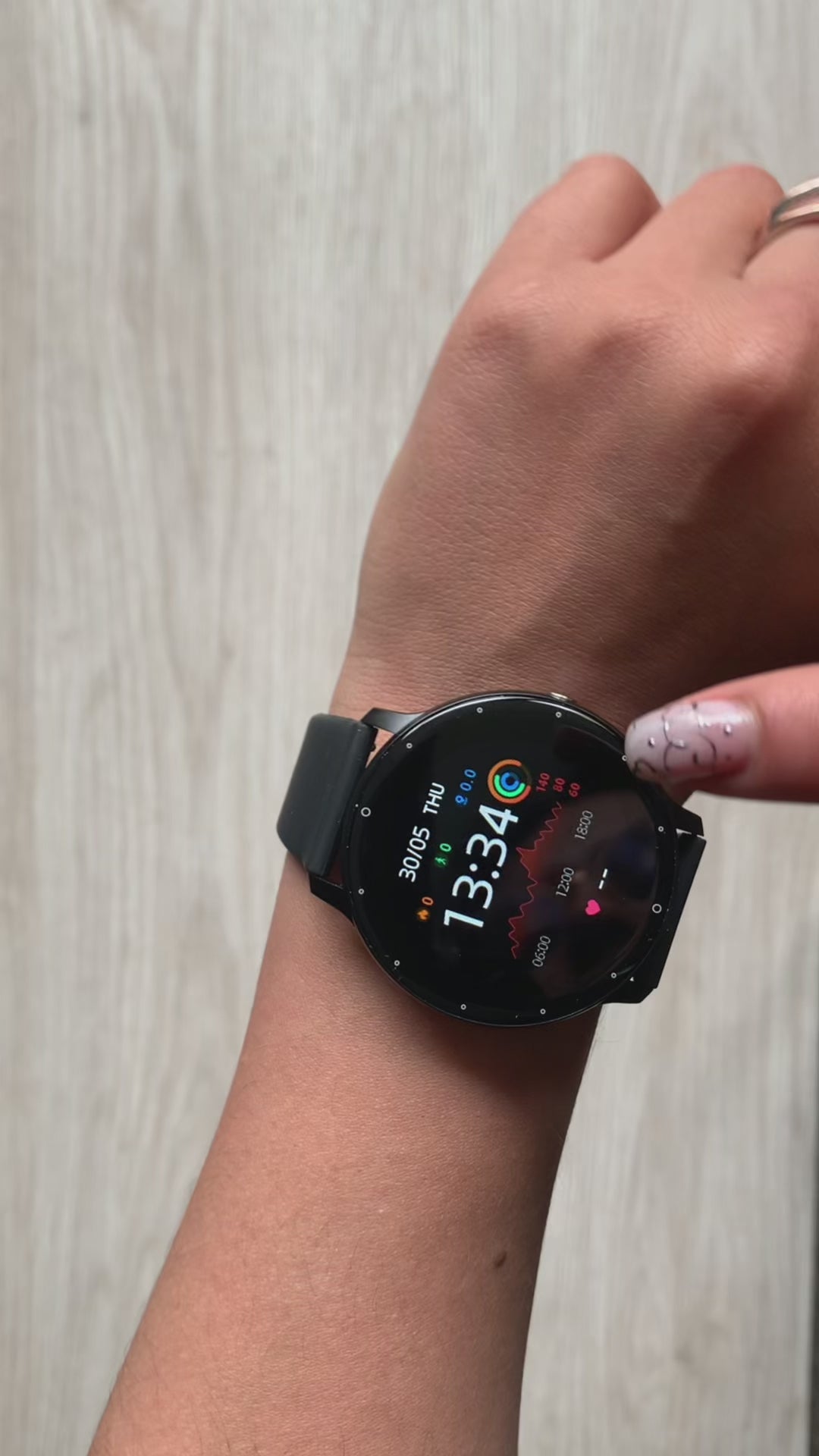 Reloj Inteligente  Redondo Pulsera Inteligente Monitor de presión
