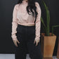 Blusa formal con escote en espalda