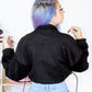 CHAQUETA OVERSIZE EN GAMUZA