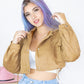CHAQUETA OVERSIZE EN GAMUZA