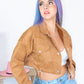 CHAQUETA OVERSIZE EN GAMUZA